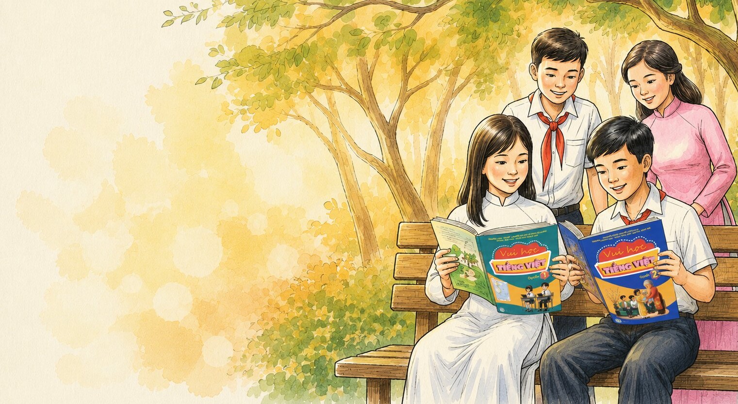 Học sinh Trường Tiếng Việt Của Em trong giờ học